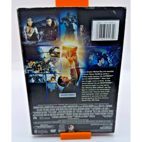 Transformers DVD Region 1 Action Sci-Fi Michael Bay - Picture 2 of 6
